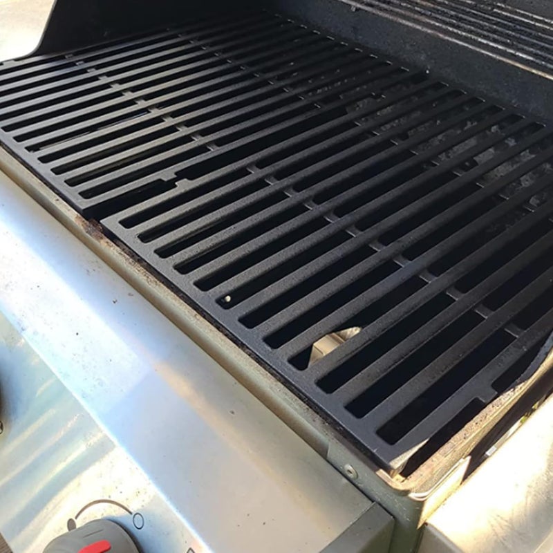 Utheer for Weber Spirit Grill Grates,17.5'' Cast Iron Grates for Spirit E210 Parts, 7637 Grill Grate for Spirit 200 & Spirit II E210/220, Replacement Parts for Weber Gas Grills with Front Control - Image 4